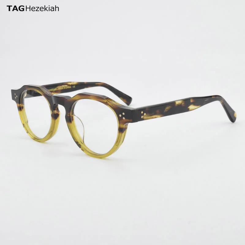 

Korea Luxury Handmade Acetate Glasses Frame Men Retro Prescription Myopia Eyeglasses Frame Women Brand Designer Eyewear 516