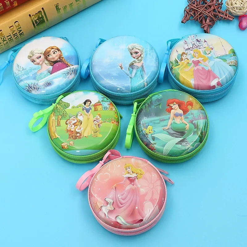 Disney cartoon Spider-Man Frozen children Coin Purse Elsa princess headphone storage box key case girls and boys  gift