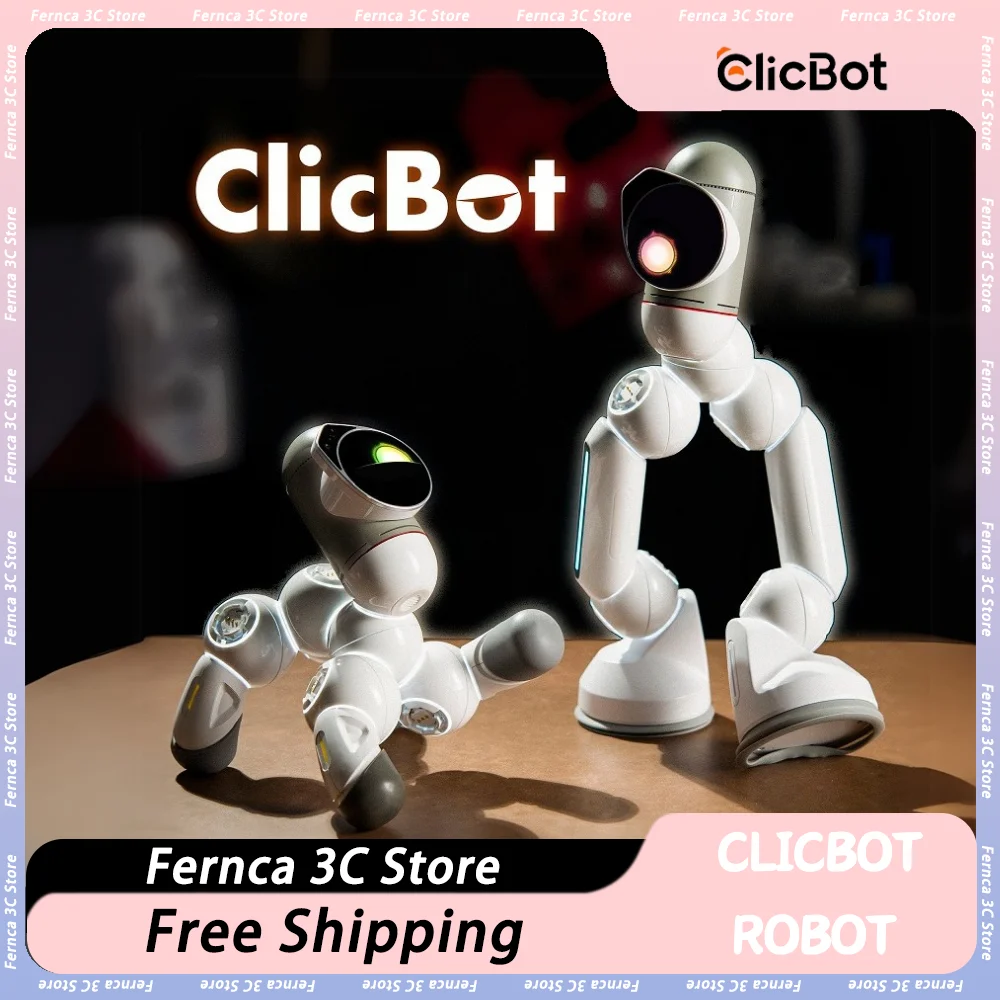 Clicbot Roboter Haustiere Ai Intelligente Erweiterte Anzug Begleiten Puzzle Roboter Modulare Spleißen Elektronische Benutzerdefinierte Smart Roboter Spielzeug Geschenk