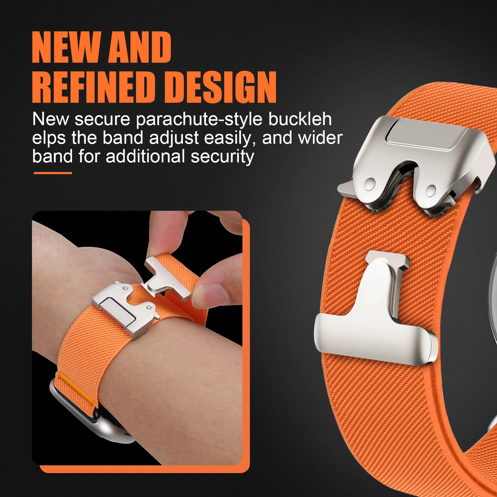 حزام نايلون مرن المظلة لـ Fitbit Versa 4 3 Sense 2 ملحقات الفرقة استبدال سوار كوريا المضفر لـ Fitbit Versa