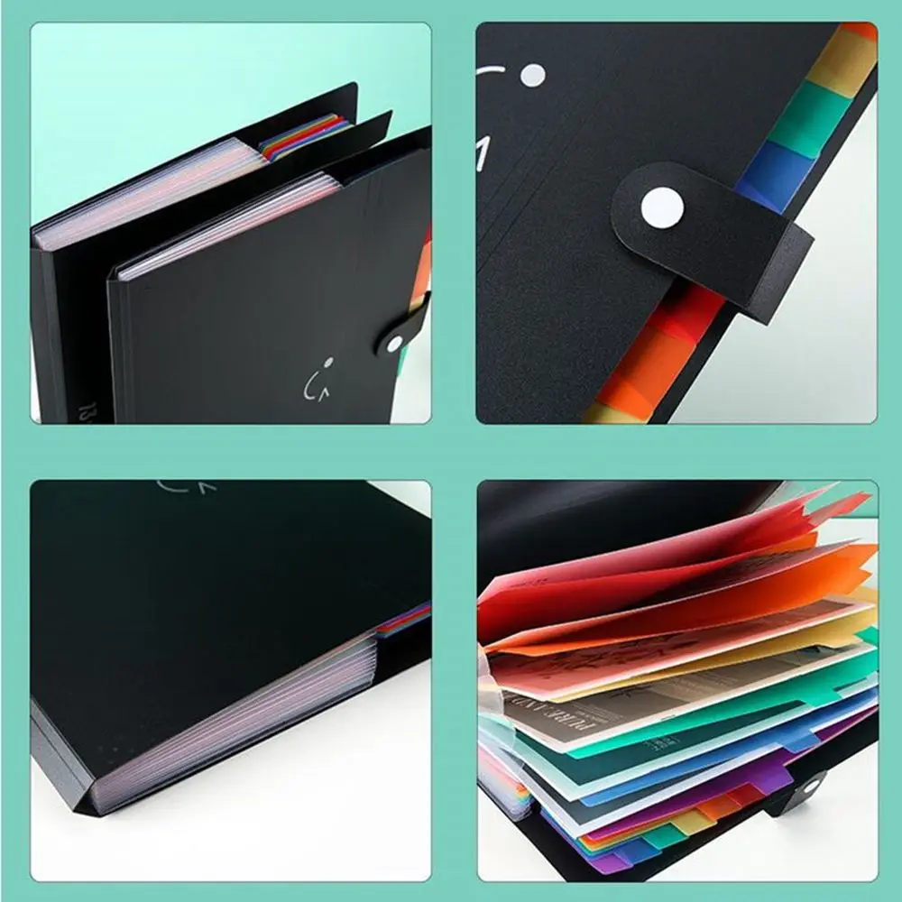 A4 orgeltas voor schoolkantoor met kliksluiting Opbergtas Testpapierhouder Documententas Documentorganisator Bestandsmappen