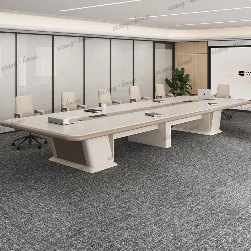 LJY Meeting Table Training Negotiation Tables Office Tables Furniture 220cm To 800cm Modern Luxury Conference Table Desk Luxury