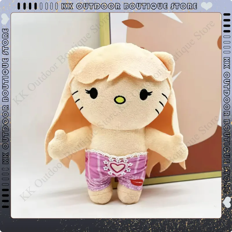 Hello Kitty Plush Sabrina Carpenter Anime Miniso Plushie Pillow Toy Doll Stuffed Soft Funny Ornaments Fan Gifts Customized