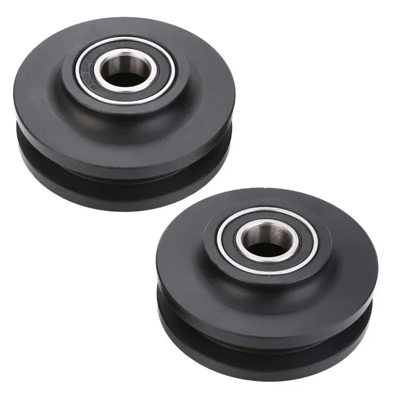2PCS/lot Bathroom Double Bearing Barn Door Pulley American Sliding Door Pulley Cabinet Window Pulley Door Runner Sliding Shower view 4