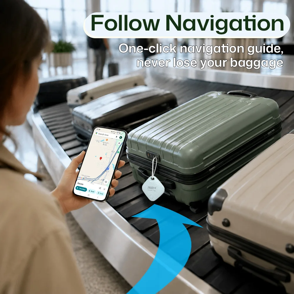 RSH Smart GPS-Tracker für Android, Google-zertifiziertes Tag für die Google Find Hub App, globaler Ortungsgerät für Xiaomi Overseas Samsung – Detail 7