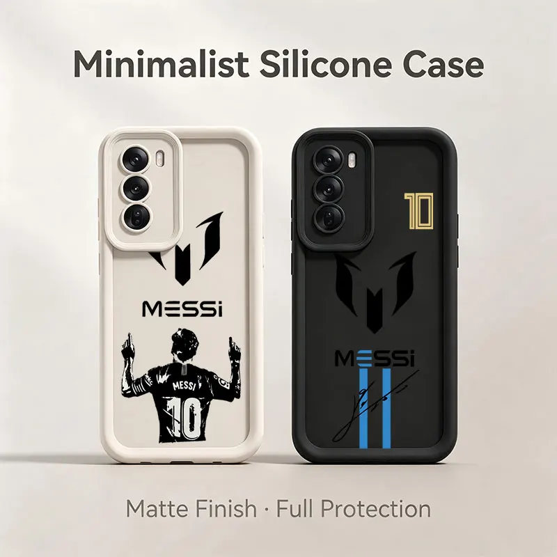 Football King M-Messi Number 10 Shockproof Silicone Phone Case For Oppo Realme 16 Pro 15 14 12X 12 11 10 9 8 7 6i 5 Pro Cover