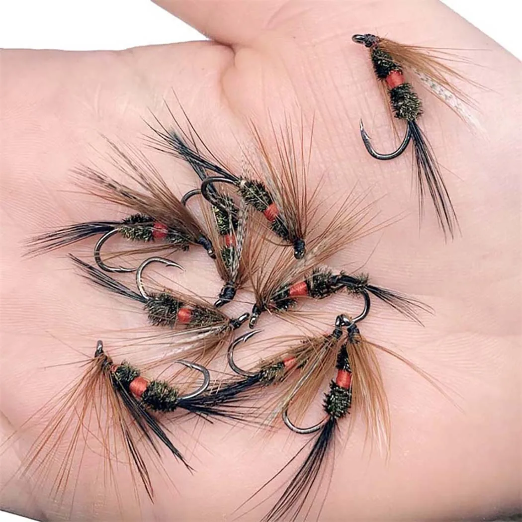 3 stück Realistische Nymphe Scud Fliegen Für Forelle Angeln Künstliche Insekten Köder Locken Simulierte Scud Wurm Angeln Locken – Detail 9