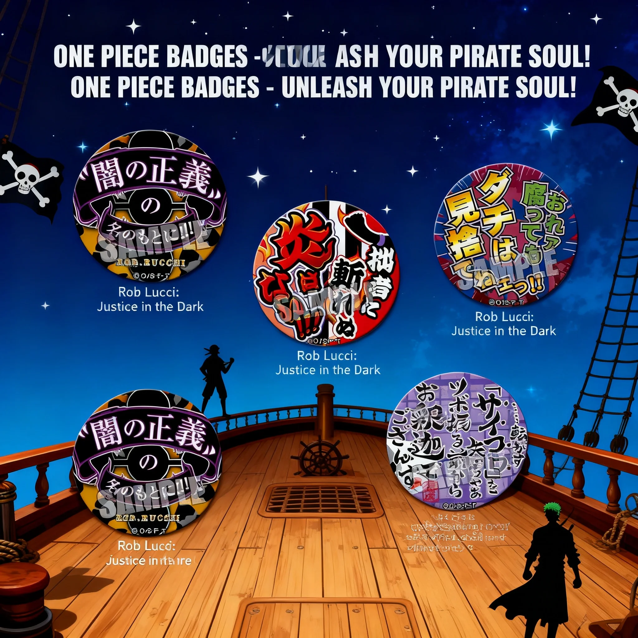 

One Piece Anime Badge Pin Luffy Zoro Nami Chopper Sanji G2 21 25 Pirate King Merchandise 2017 Collection Cosplay Gift Accessory