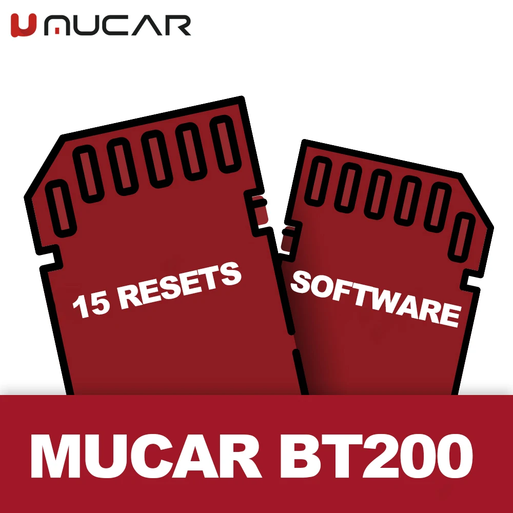 MUCAR BT200 All software Free 1 Years Open Car Manufacturer Reset Software 15 Resets