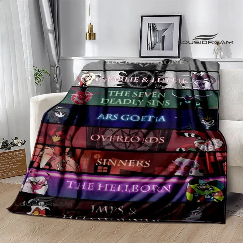 H-Helluva-Boss Cartoon printed blanket Warm Flannel blankets Picnic blanket throw blankets Home bed linings Birthday Gift