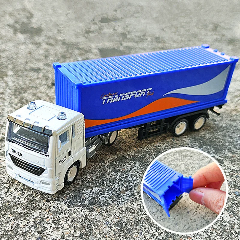 1: 64 alloy box truck engineering car model,mini flatbed trailer toy,transport car toy,wholesale