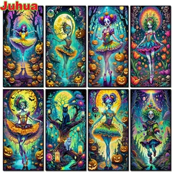 Forest Ballet Girl Portrait DIY Diamond Painting New 2025 5d Fantasy Skull Angels Full Diamond Mosaic Embroidery Home Decor