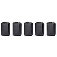 AX83-5X BULLCAPTAIN Leather Men Wallet Card Pack Zipper Card Case Holder Credit Card Bag Short Coin Purse Black