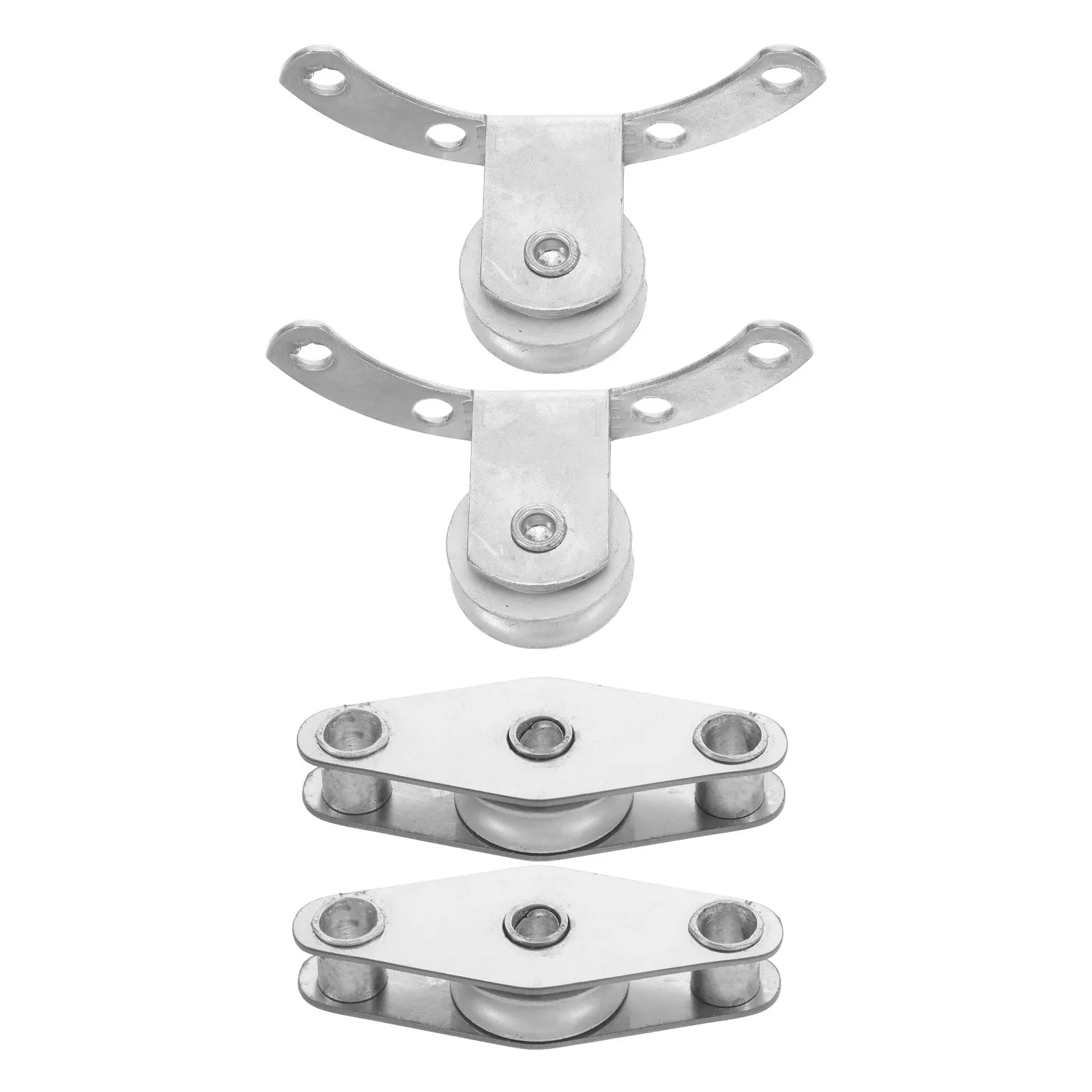 4Pcs Stainless Steel Pulley Roller for Outdoor Parasol Umbrella Replacement Patio Umbrella Accessories Wind Stable Easy