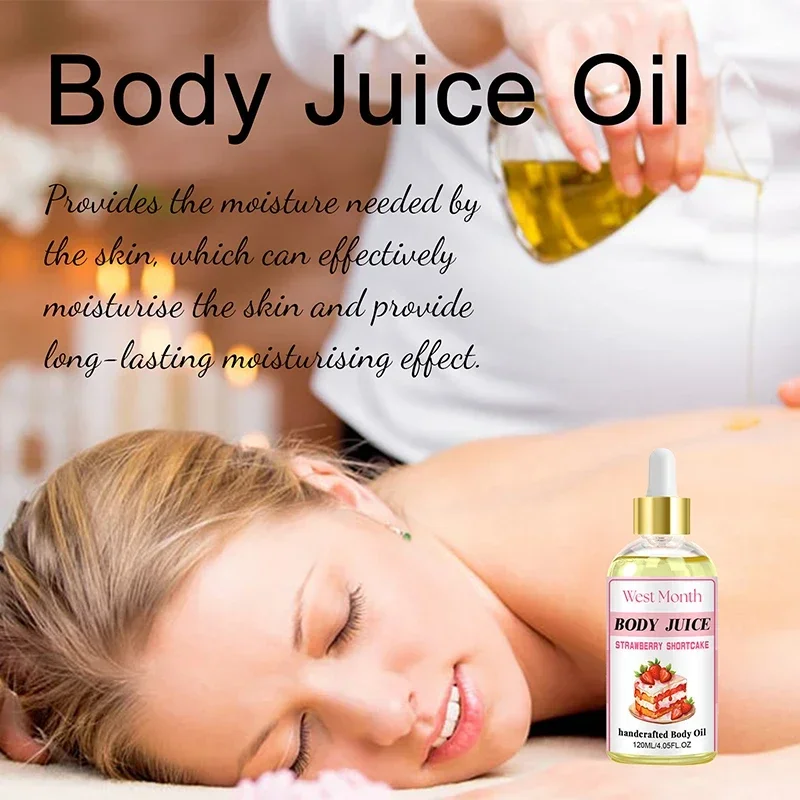 

Body Massage Oil Dark Spots Remover Moisturizing Smoothing Body Juice Scented Fragrance Oil Natural Oil Strawberry Massage