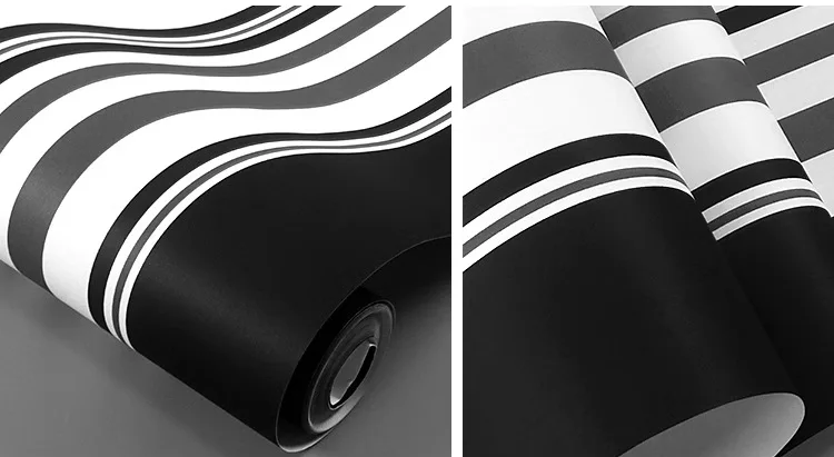 Thick Non-Woven Wall Panels, Self-Adhesive Black Gray Wallpaper for Bedroom & Living Room, ModernTextured TV Background Decor