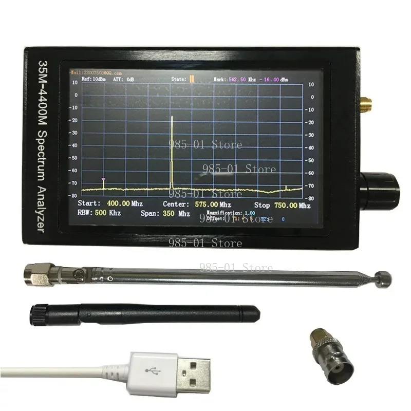 

Портативный ручной анализатор спектра 35МГц-4400МГц для лабораторных испытаний