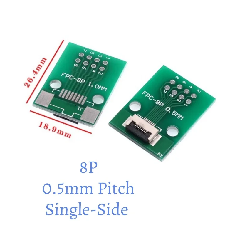 FPC/FFC Adapter Board 0.5mm Pitch 6P/8P/10P/12P/20P/24P/26P/30P/34P/40P/50P Flexible Flat Cable Extension