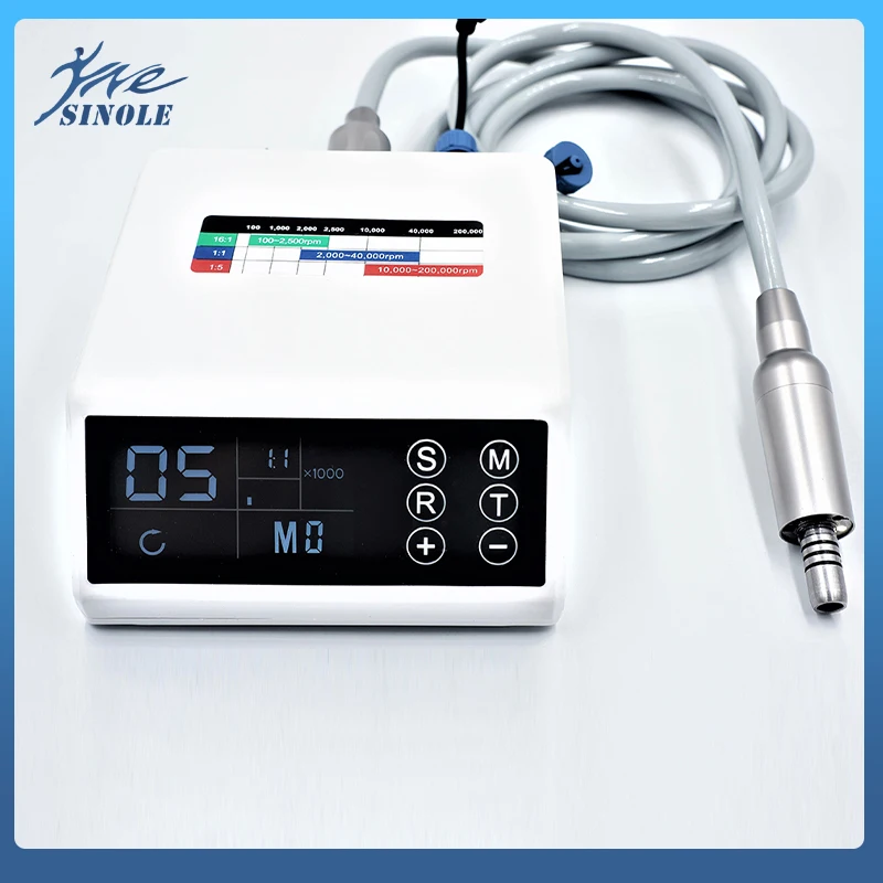 

Dental LED Electric Brushless Micro Motor Fiber Optical Electric Micromotor Contra Angle Handpiece Dentistry Instrument Tools