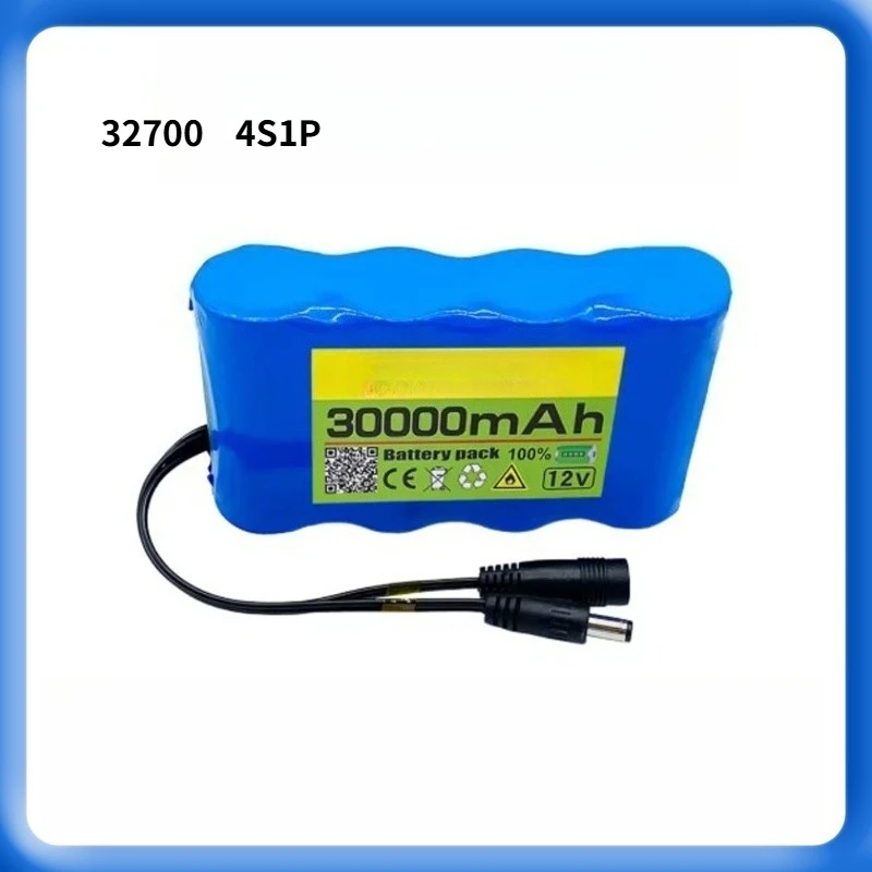 

Литиевая аккумуляторная батарея LiFePO4 32700 12В, 4S1P, со встроенной BMS 40А, для электролодок, 30000 мАч, 1000-2000 циклов заряда