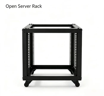 19" Open-Frame Server Cabinet – 5U to 32U Cold-Rolled Steel Network Rack