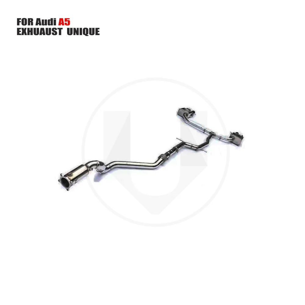 UNIQUE Stainless Steel Exhaust System Manifold is Suitable for Audi A5 2.0T Auto Modified Valve Muffler Downpipe With Catalyst