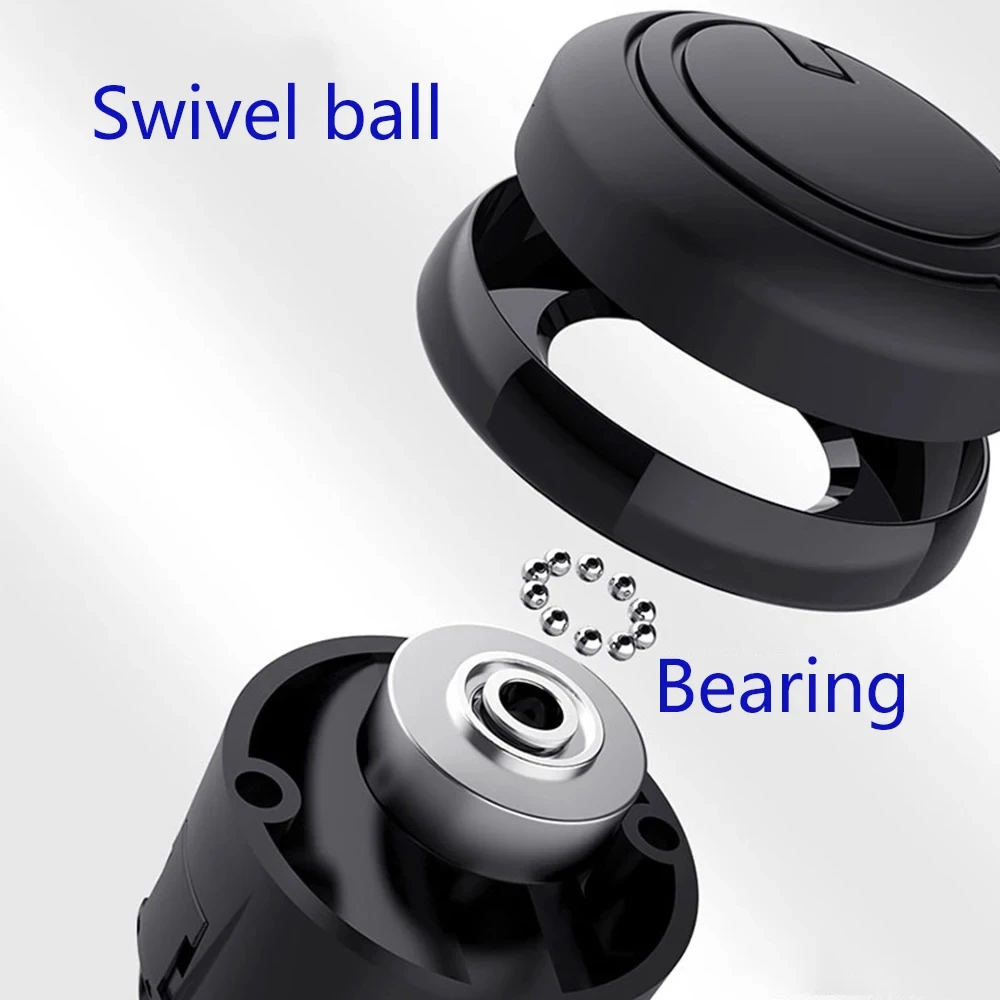 Knob Metal Bearing Power Handle Ball Shaped Turning Steering Wheel Booster 360° Rotation Spinner