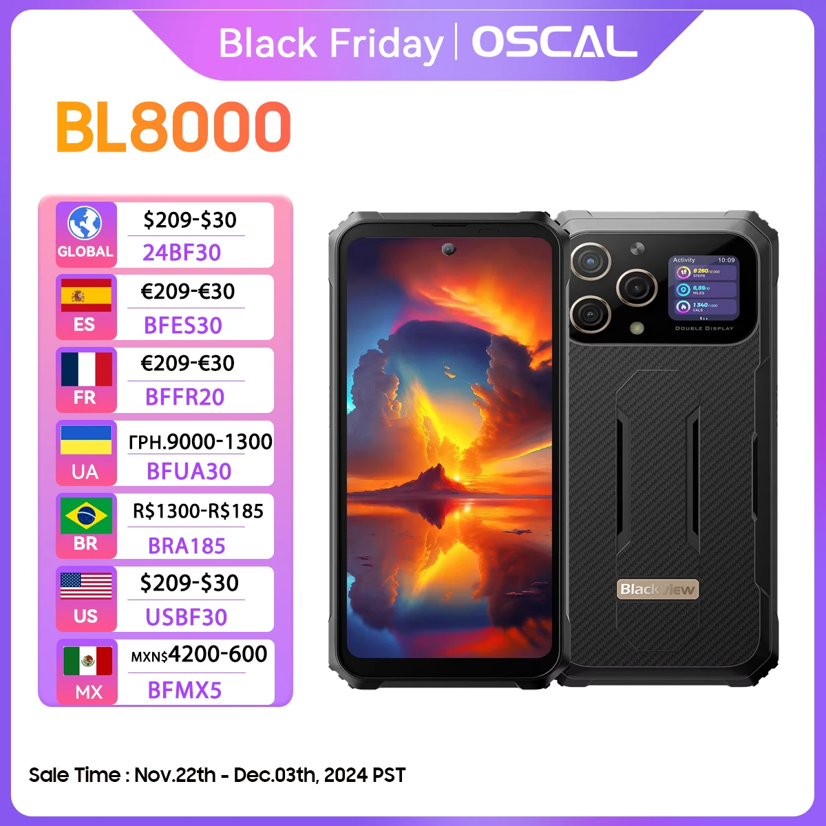 OSCAL Blackview BL8000 5G Smartphone, 6.78