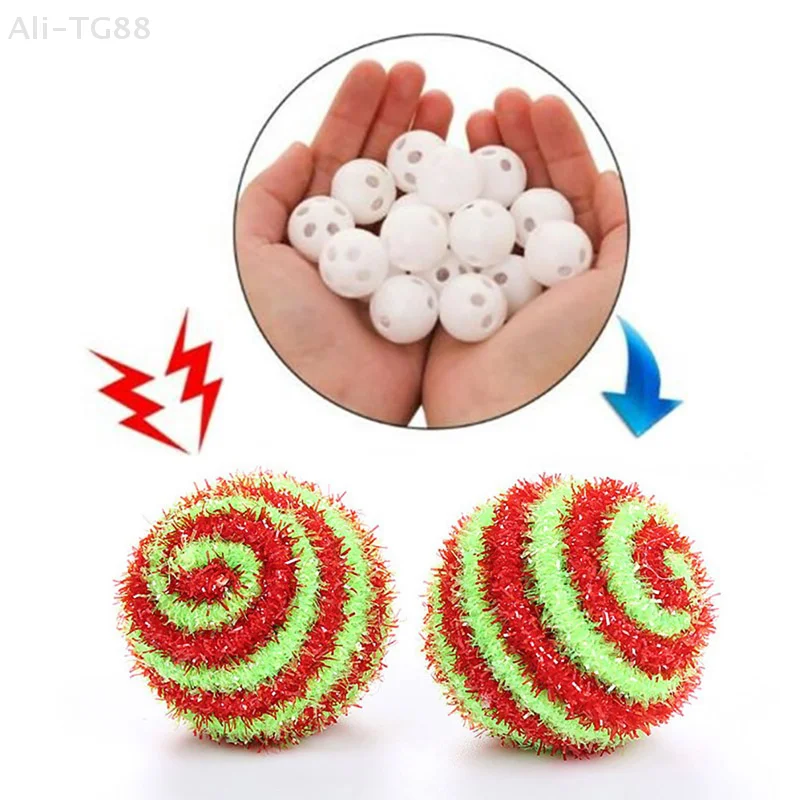 10개 24mm 플라스틱 딸랑이 벨 볼 스퀴커 아기 장난감 DIY 소음 발생기 비즈 썸네일 3