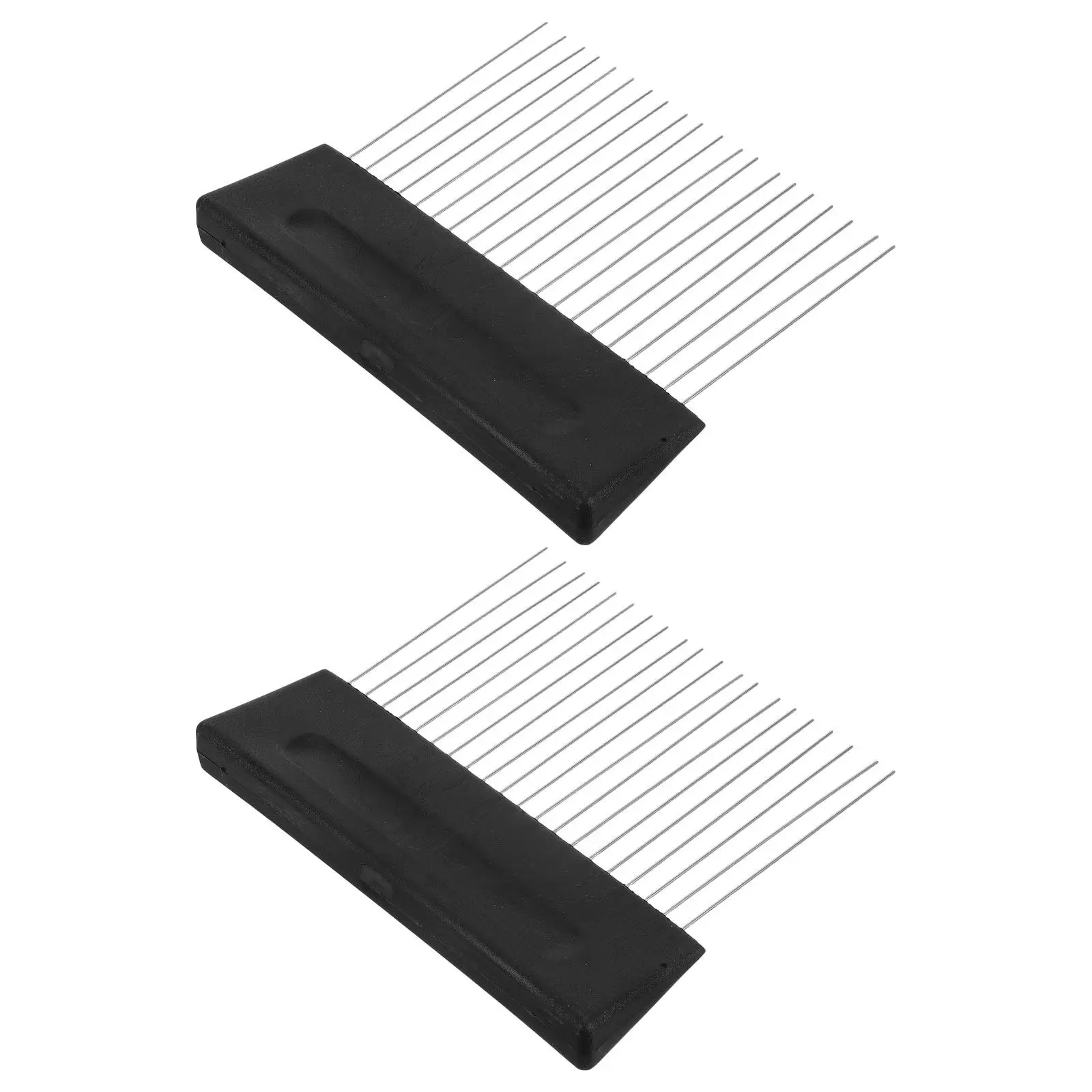 2Pcs Texture Comb Stainless Steel Wood Grain Tool Wall Decoration Painting Tool Graining Comb for Plaster Surface