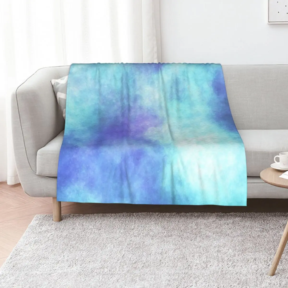 Electric Sky Abstract Throw Blanket Summer Beddings sofa bed blankets and throws halloween Soft Plaid Sofas Blankets