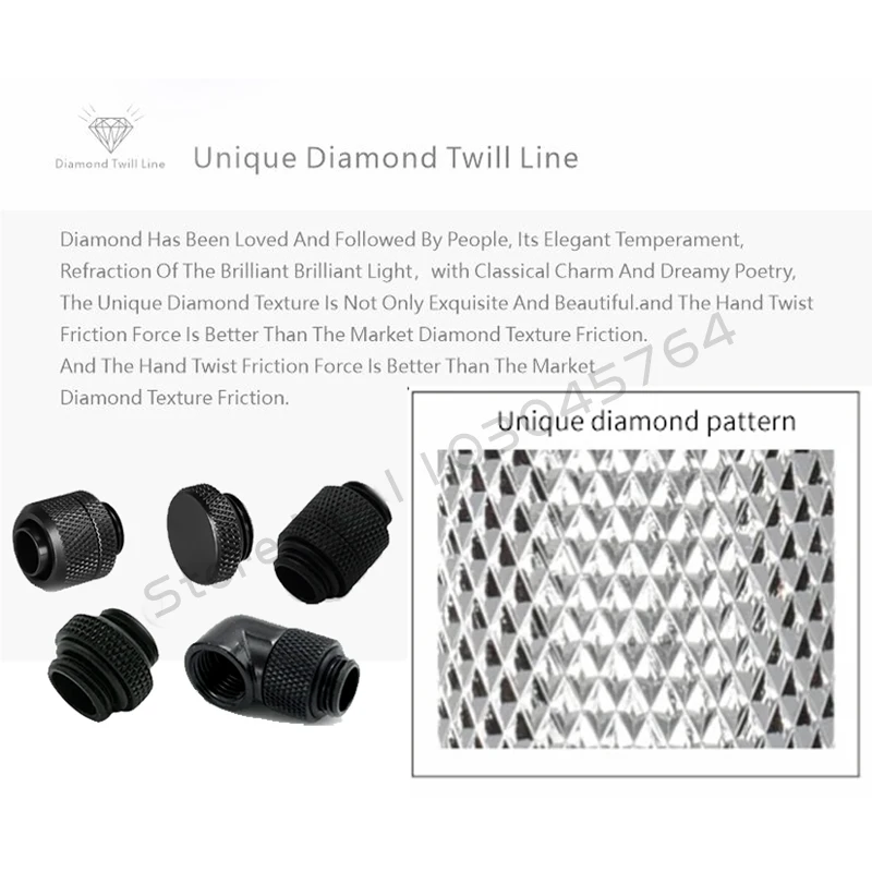 Computer Split Soft Hose Water Cooling Fitting Kit, 10*13mm Soft Tubing Connector + Pipe Black /Silver AIO Pack - view 6
