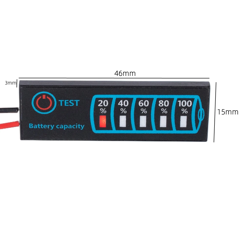 DC5-30V 12V 24V LED Battery Capacity Indicator Power Display Panel Lithium Lead Acid Battery Capacity Voltage Meter Module