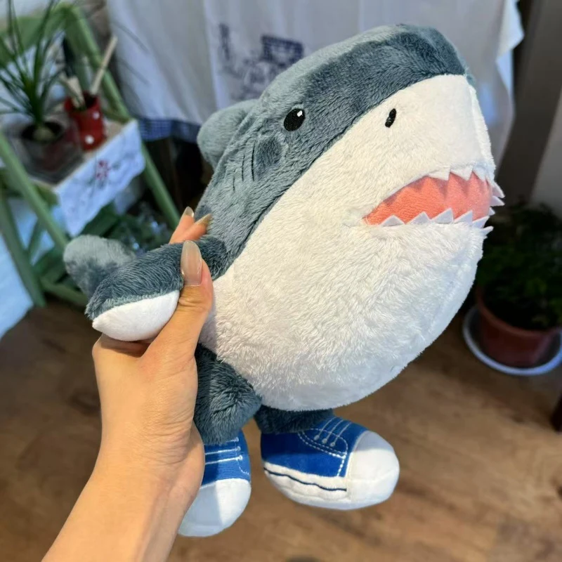 Haai met schoenen knuffel Shanhaijing Tralalelo Tralala pluche pop Italiaanse Al Tralalero Tralala Orcalero Orcala zachte pop