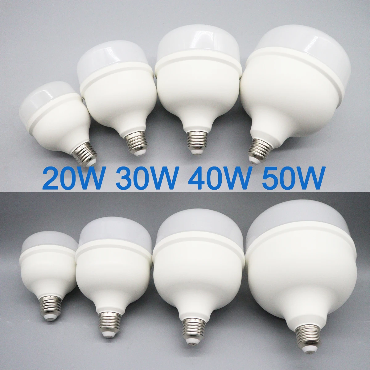 

1-5PCS LED Bulb Lamps 50W 40W 30W 20W Super Bright E27 Light Bulb 220V 110V Lampada Living Room Home Bombilla Warm Cold White