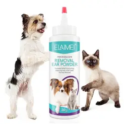 Ear Powder Pet Ear Cleaner Pet Ear Hair Removing Powder Healthy Care Anti-ticks Cleaning Supplies Dog Products For Ear