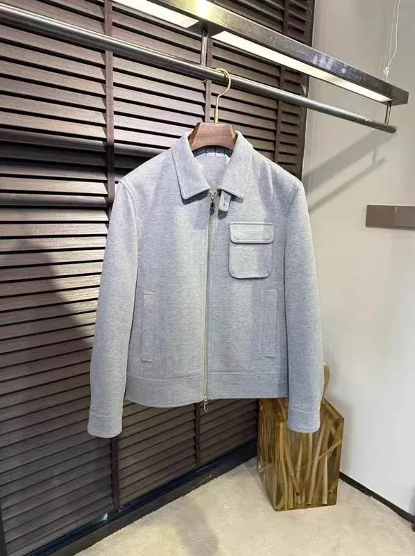 

BC old money style Italian style wool blend lapel collar casual jacket