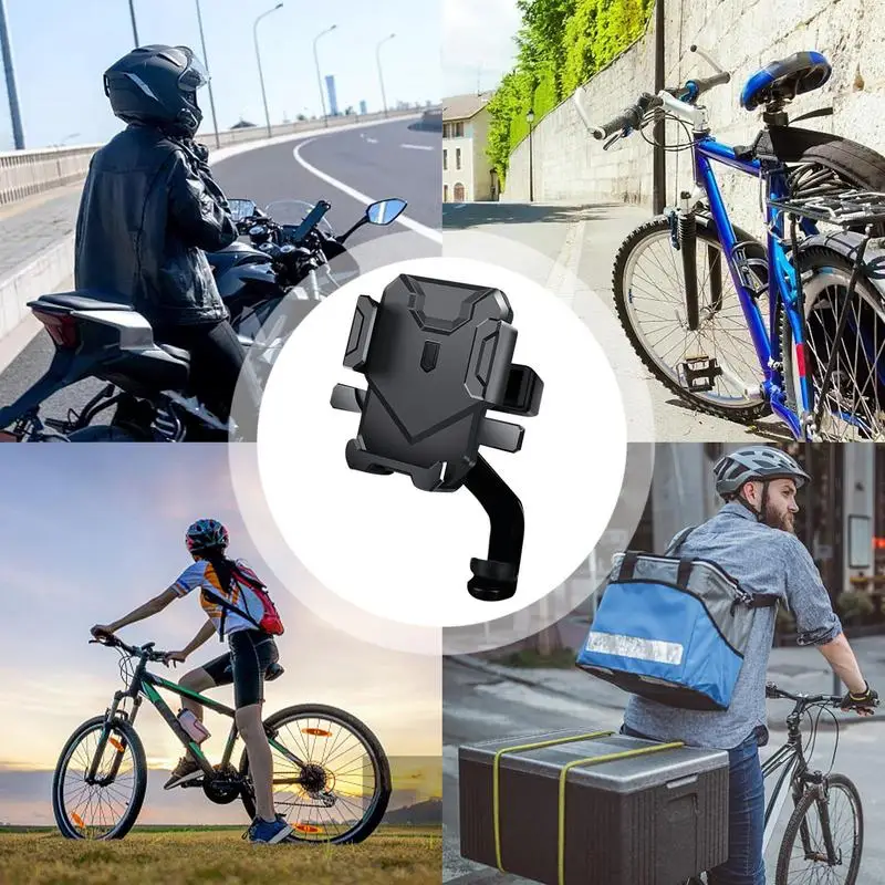Soporte de teléfono para motocicleta, manillar de motocicleta, práctico y estable