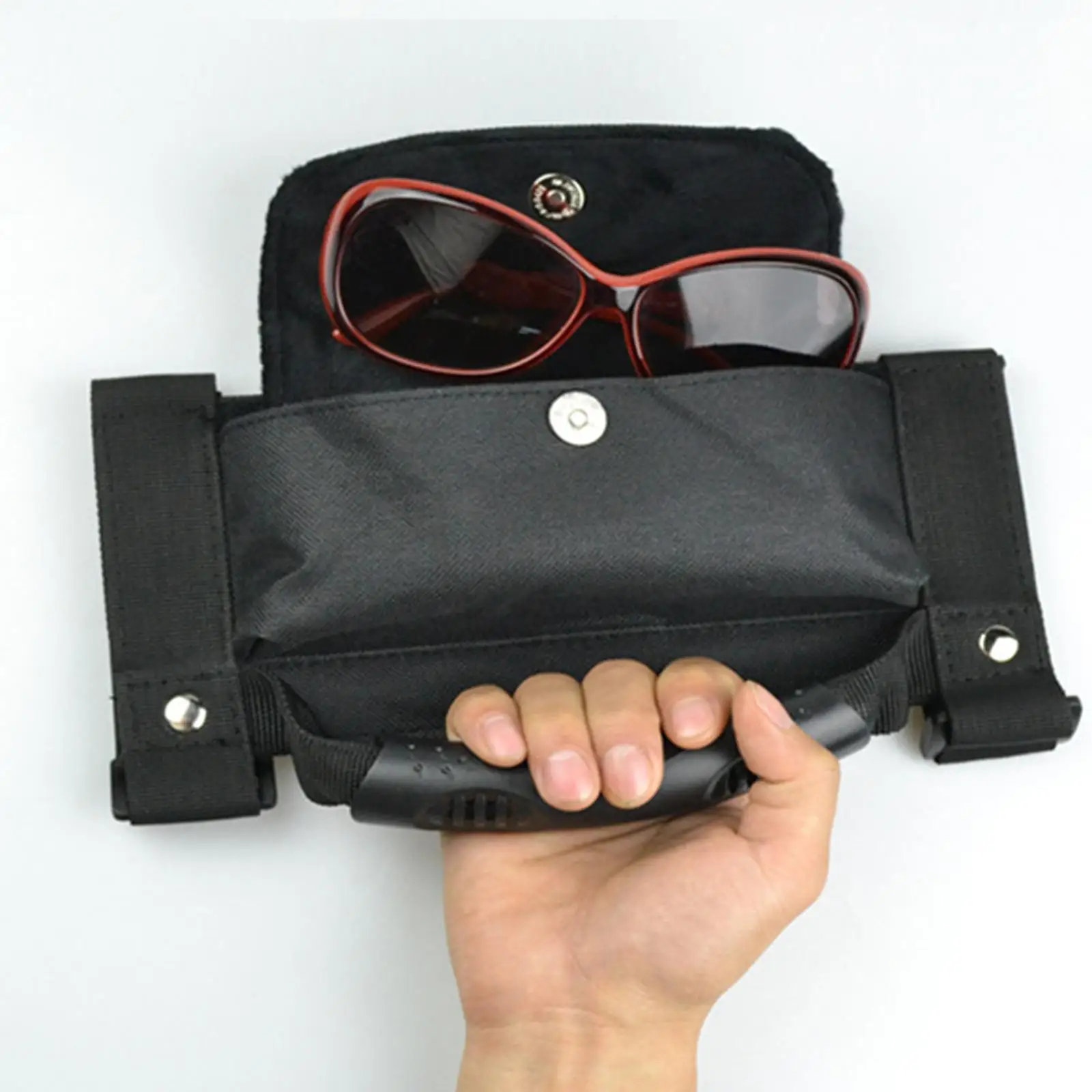 

Roll Bar Grab Handle Glasses Storage Bag Accessories Canvas Material for Jeep Wrangler Versatile Lightweight Wear Resistant