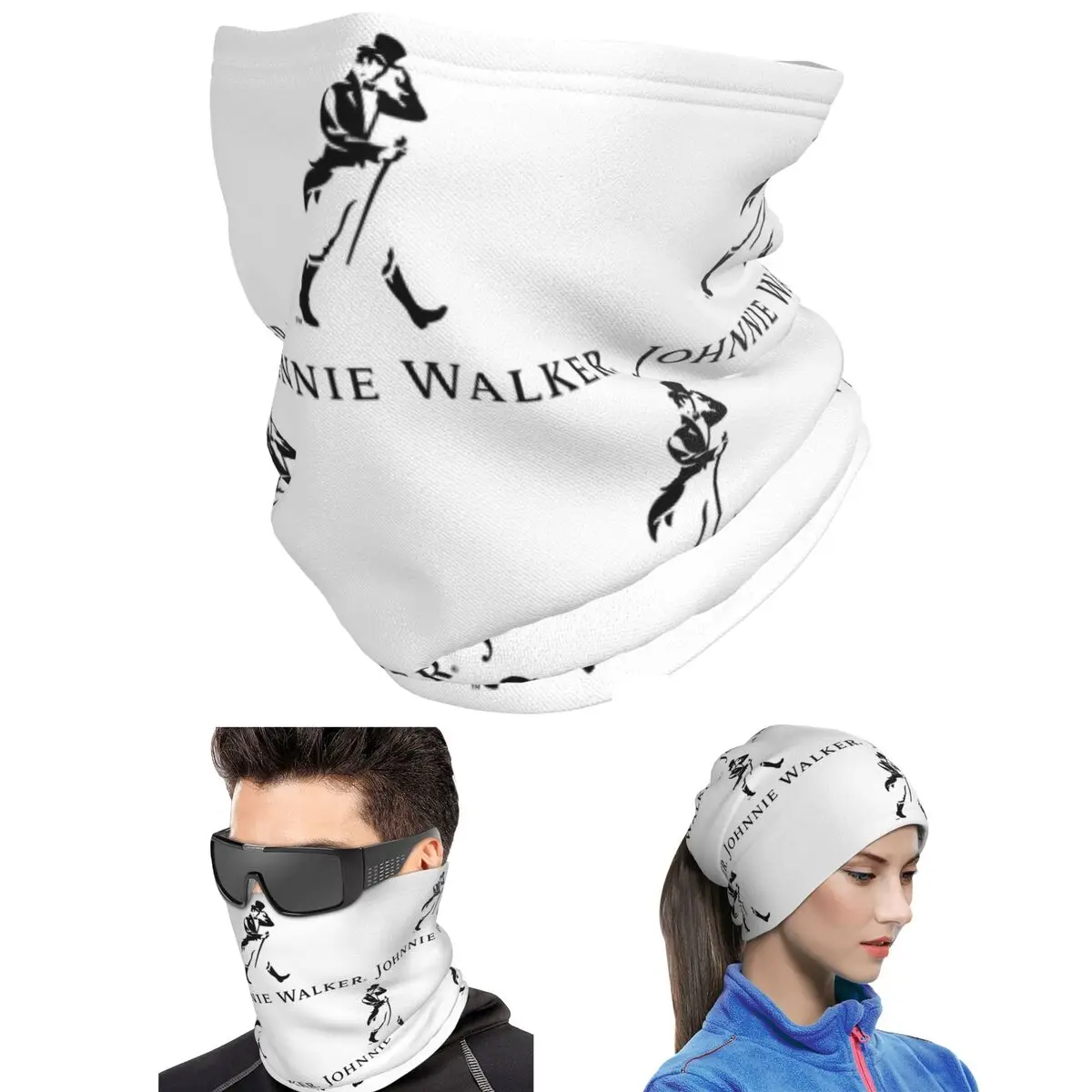 Johnnie Walker Bandana Neck Cover Printed Wrap Mask Scarf Riding Face Mask Unisex Adult Winter