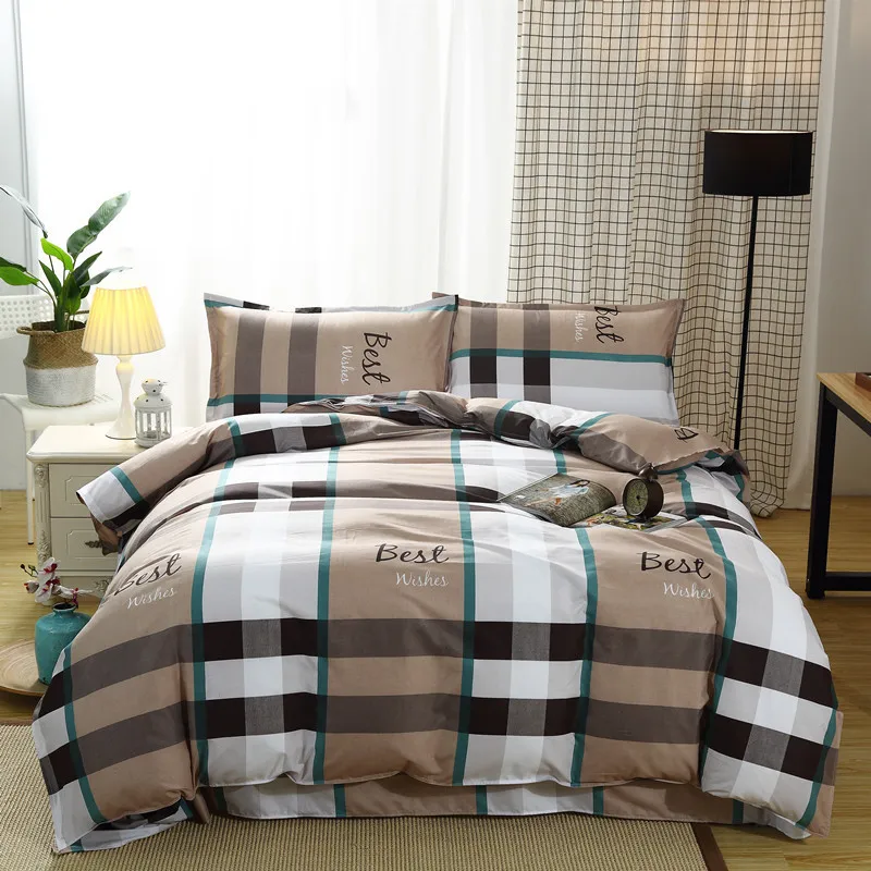 Simple Printed Queen Duvet Cover Set King Size Lovely Single Double Blanket Comforter Covers King Quilt Cover and Pillowcase