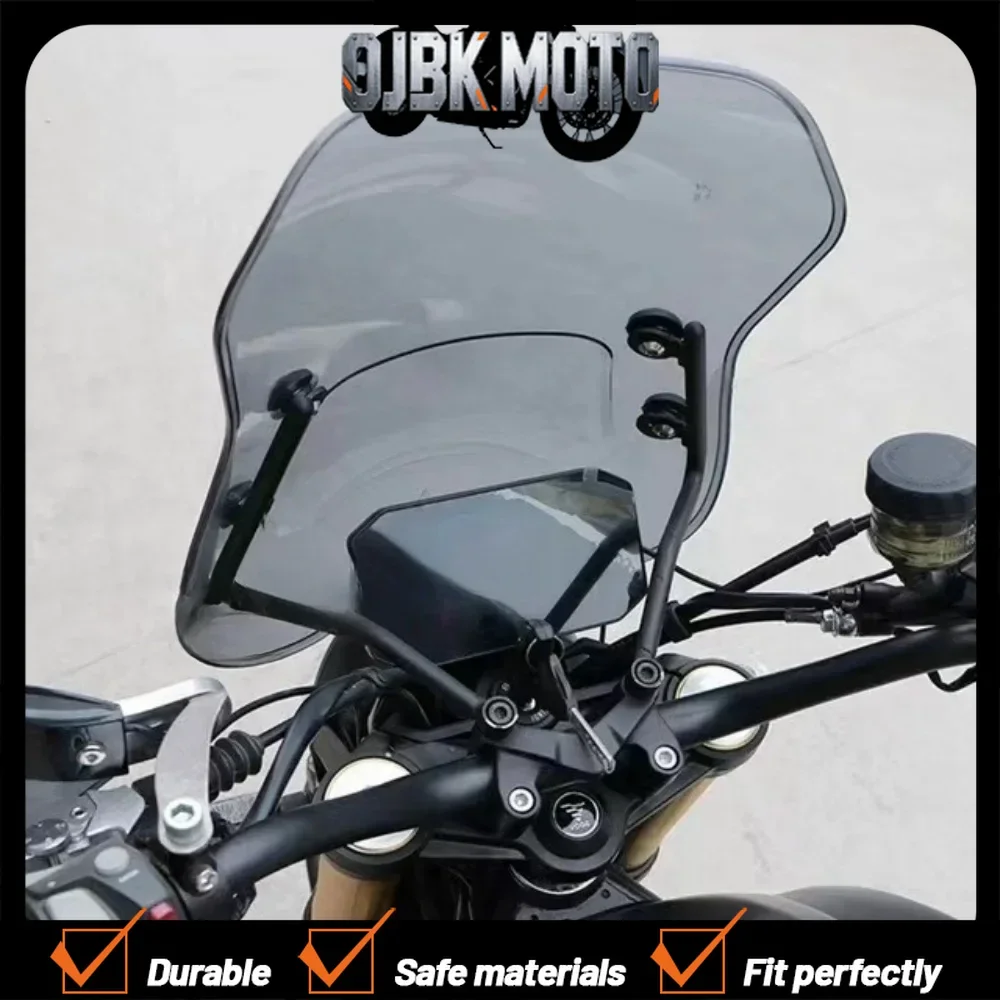 

【Perfect fit】For Loncin Vog 500AC windshield retro car front windshield sun visor 500AC wind deflector Vog 500AC