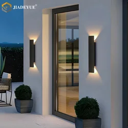 Outdoor waterdichte lange wandlamp, moderne en eenvoudige LED op en neer lichte wandlamp, slaapkamer woonkamer achtergrond wandlamp