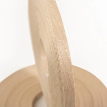 50-100เมตร/Roller ความกว้าง: 20มม.ความหนา: 0.5มม.สีขาวธรรมชาติ Birch ขอบแถบ Strip ไม้แผ่น