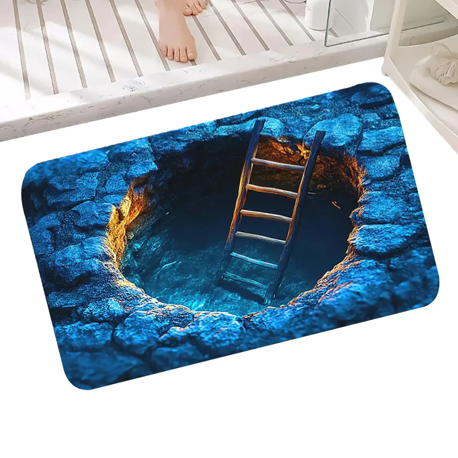 ثلاثية الأبعاد الوهم البصري البساط عدم الانزلاق السجاد ثلاثية الأبعاد حفرة البساط واقعية كهف سجادة أرضية فريد الوهم البصري البساط سجادة أرضيات حصيرة #3