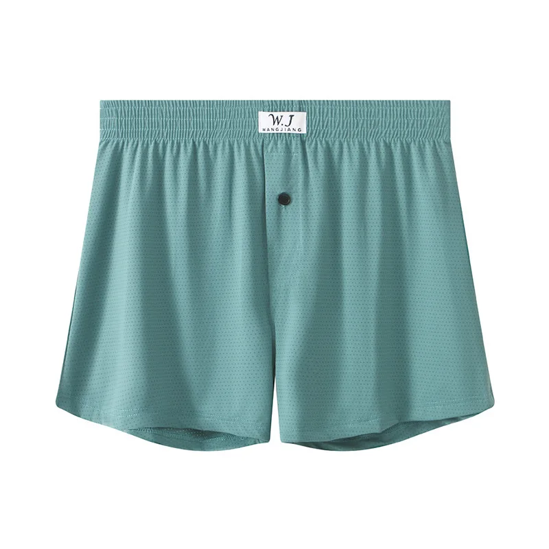 1PC Mens Sexy Underwear Plus Size Ice Silk Home Shorts Middle Waist Briefs Underpants Breathable Panties Sleep Bottoms Knickers view 3