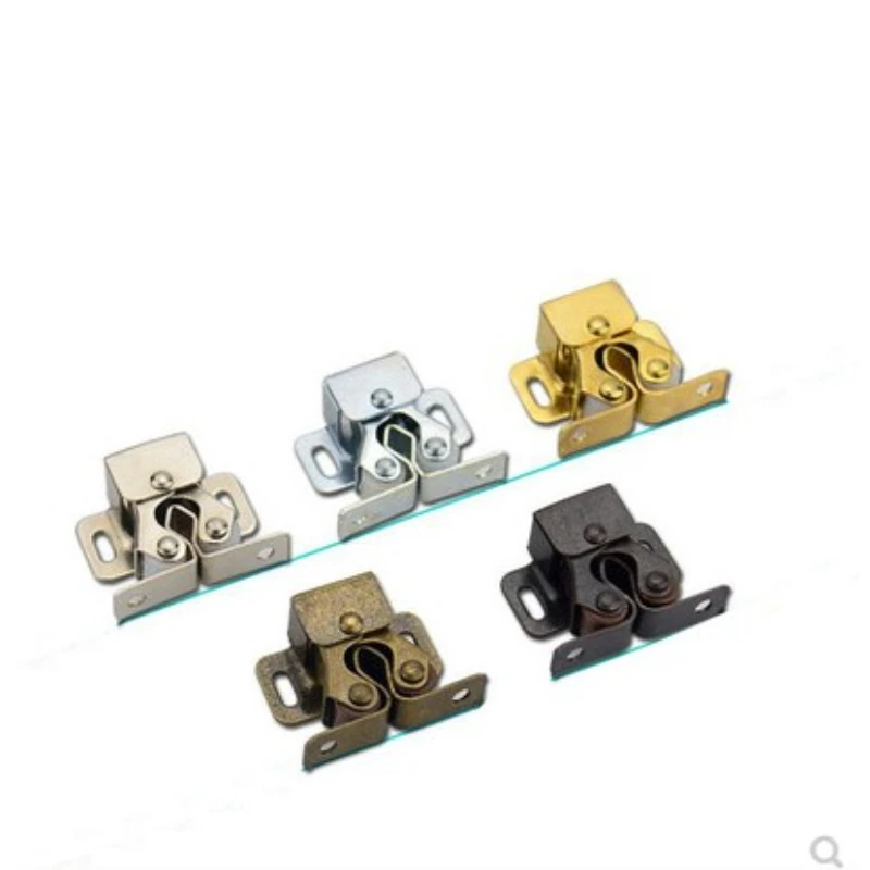 

5PCS Door Stop Closer Stoppers Damper Buffer Magnet Cabinet Catches With Screws For Wardrobe Hardware Furniture Fittings