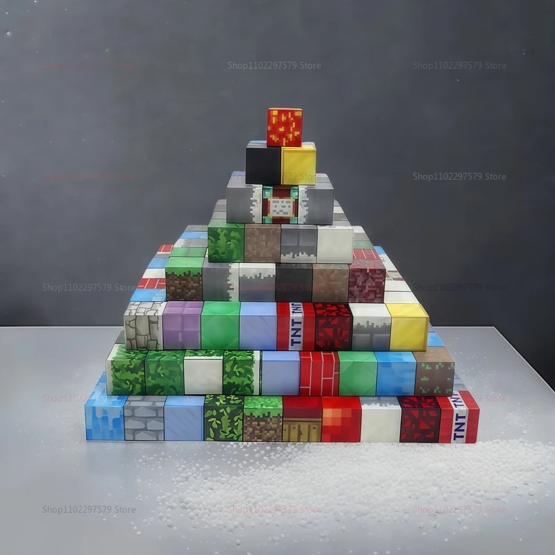 ชุดตัวต่อแม่เหล็ก บล็อกแม่เหล็ก ชุดโลกเหมืองแร่ สำหรับเด็กชาย เด็กหญิง อายุ 3 ปีขึ้นไป ของเล่น DIY แบบจำลอง STEM ของเล่นเสริมพัฒนาการ ของขวัญคริสต์มาส