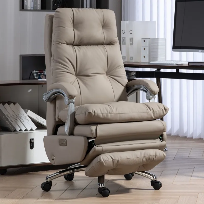 Genuine leather electric boss chair With USB interface Multi-functional design gaming chairs ergonomic chair office furniture