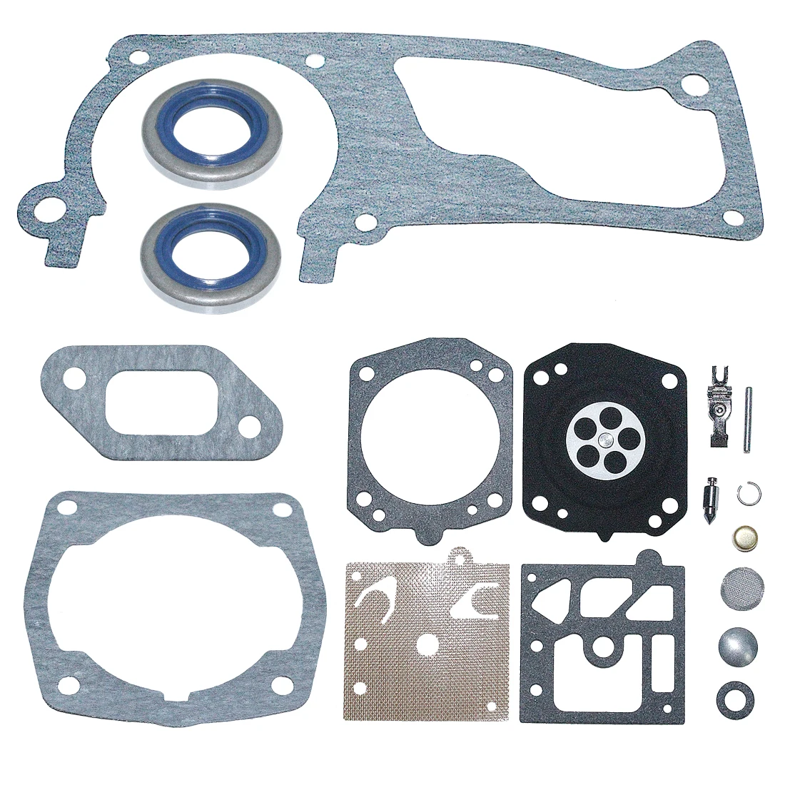 Crankcase Cylinder Muffler Gasket Repair Kit for Husqvarna 357 357XP 359 359XP Replace for 503 96 66-01 Walbro K22-HDA